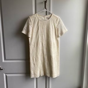 Cream Loft Dress With Lace Detail size S